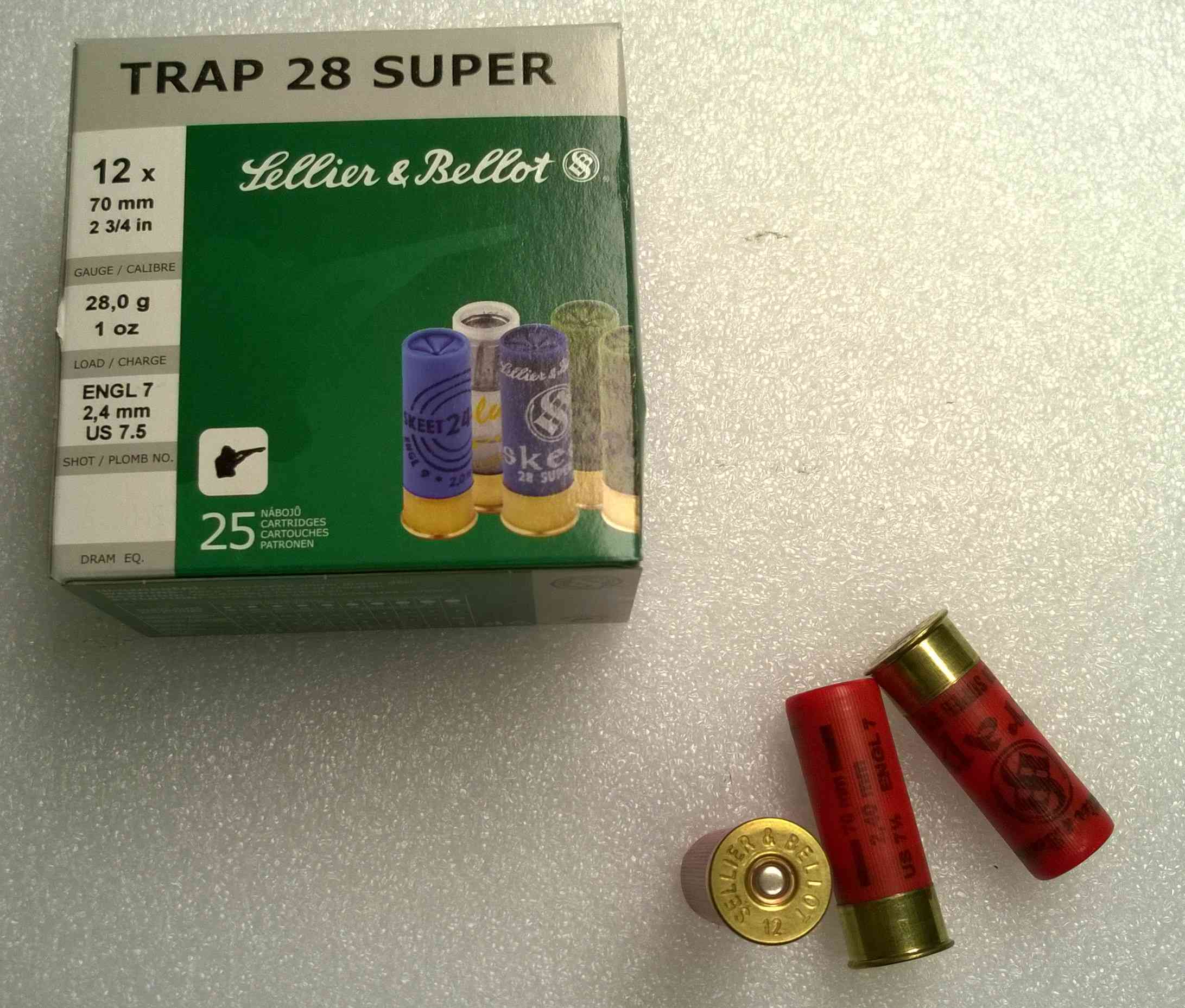 Náboj 12/70 TRAP 28g SB