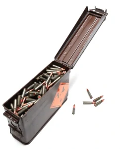 Náboj 7,62x39 FMJ CIP + plechová schránka