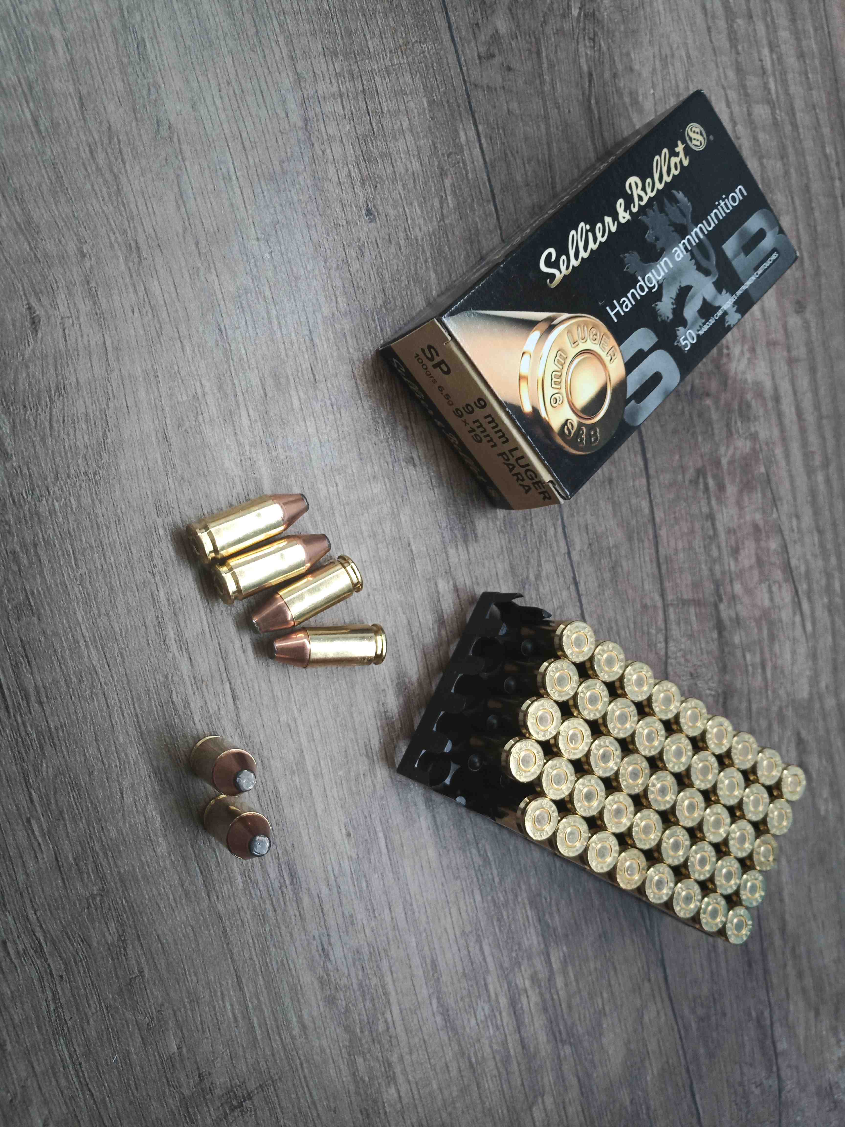 Náboj 9mm LUGER / 9 mm PARA / 9 × 19 SP 6,5g
