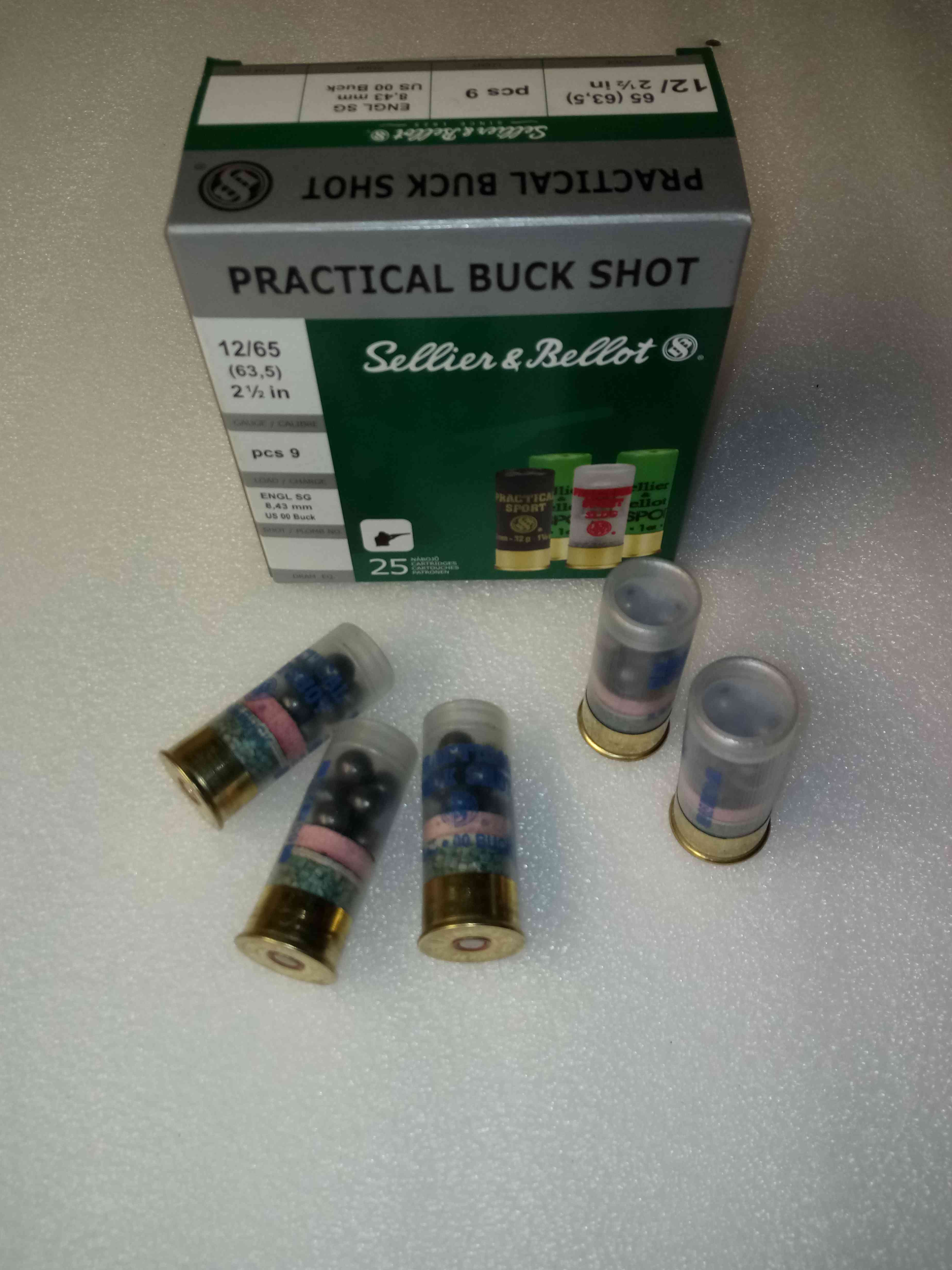 Náboj 12/63,5 PRACTICAL BUCK SHOT