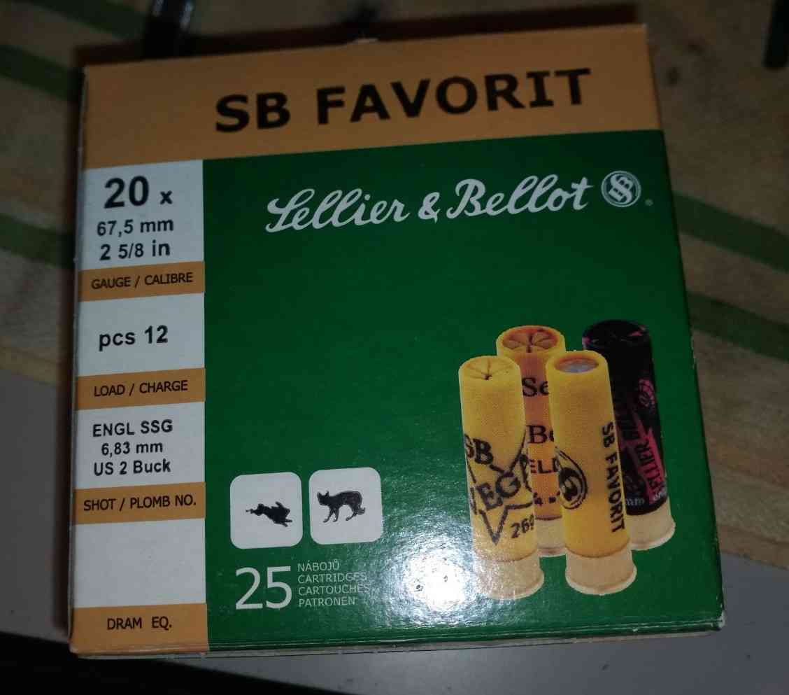Náboj 20/67,5 SB FAVORIT 6,83mm