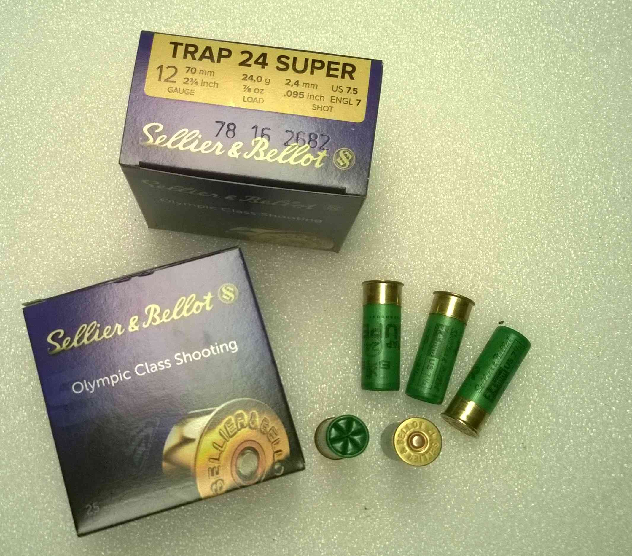 Náboj 12/70 TRAP 24g SB
