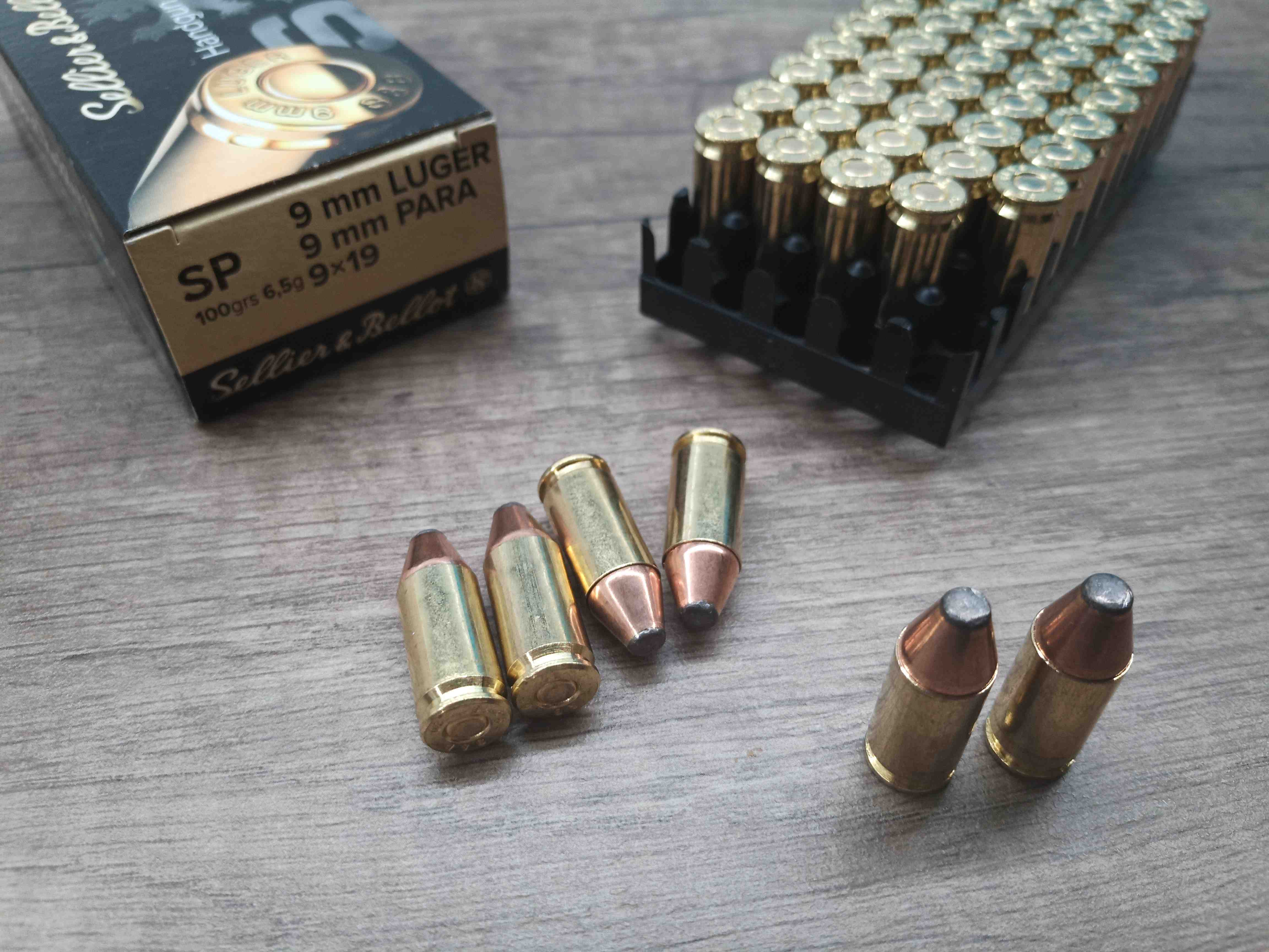 Náboj 9mm LUGER / 9 mm PARA / 9 × 19 SP 6,5g