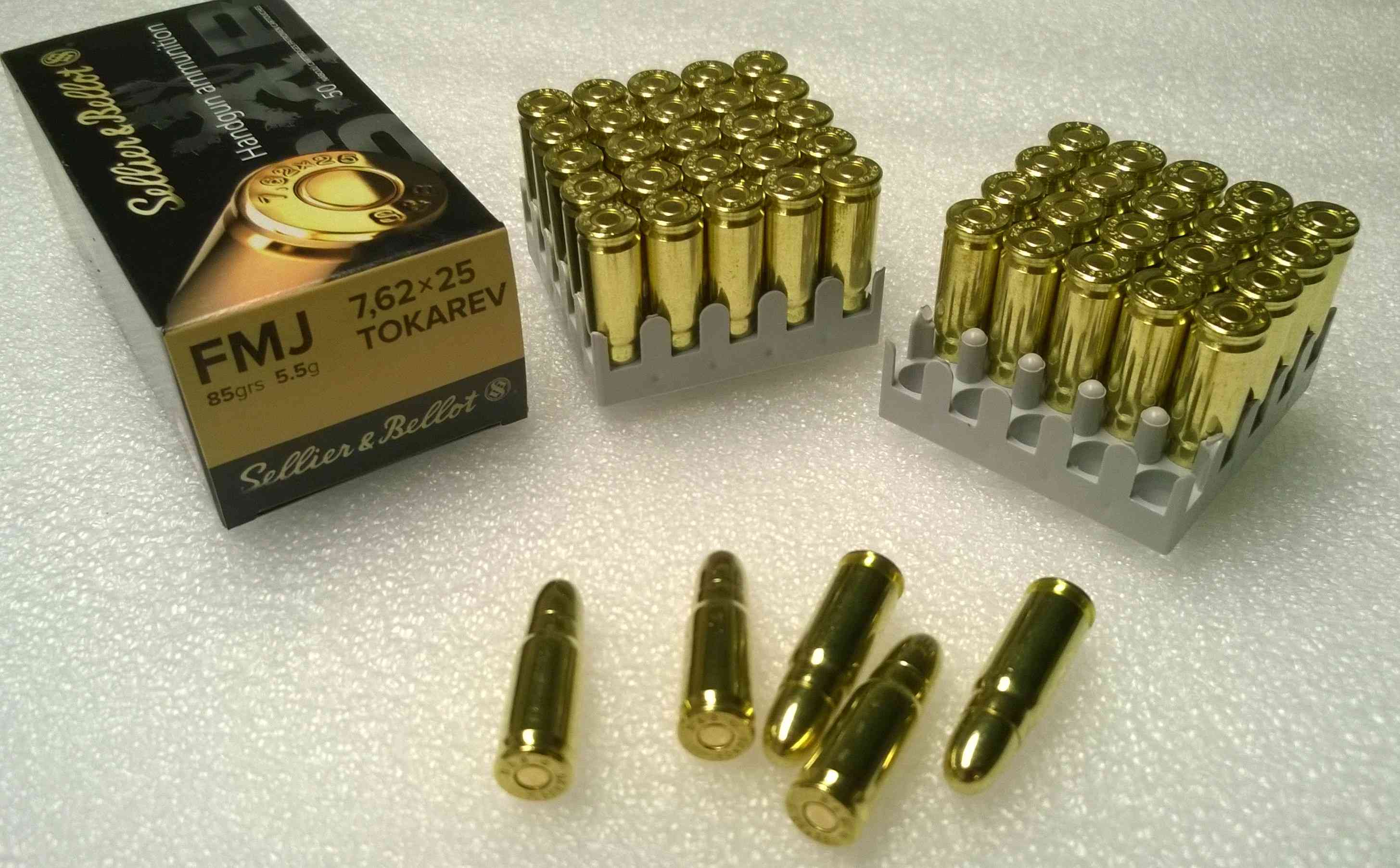 Náboj 7,62x25 TOKAREV SB FMJ