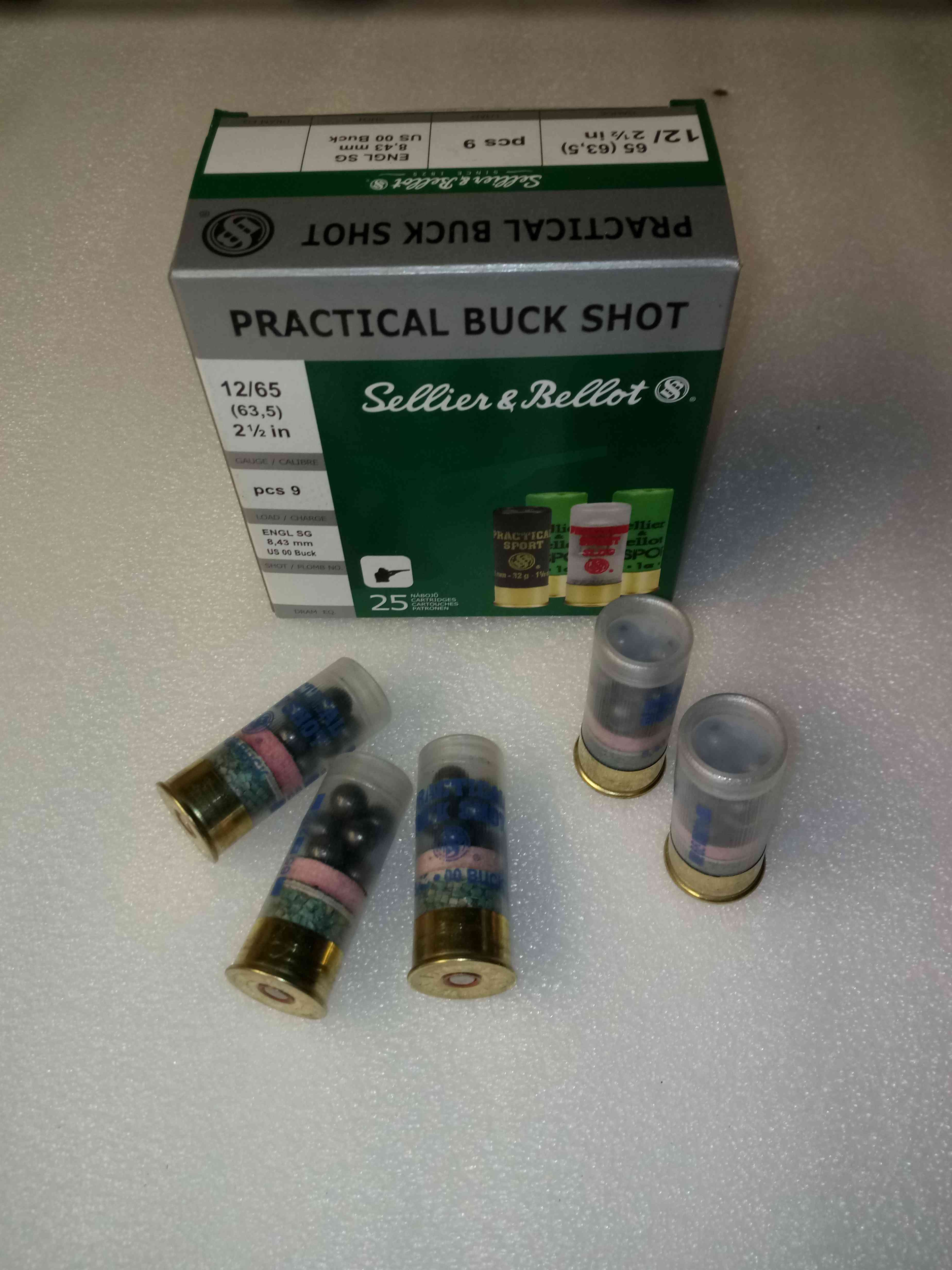 Náboj 12/63,5 PRACTICAL BUCK SHOT