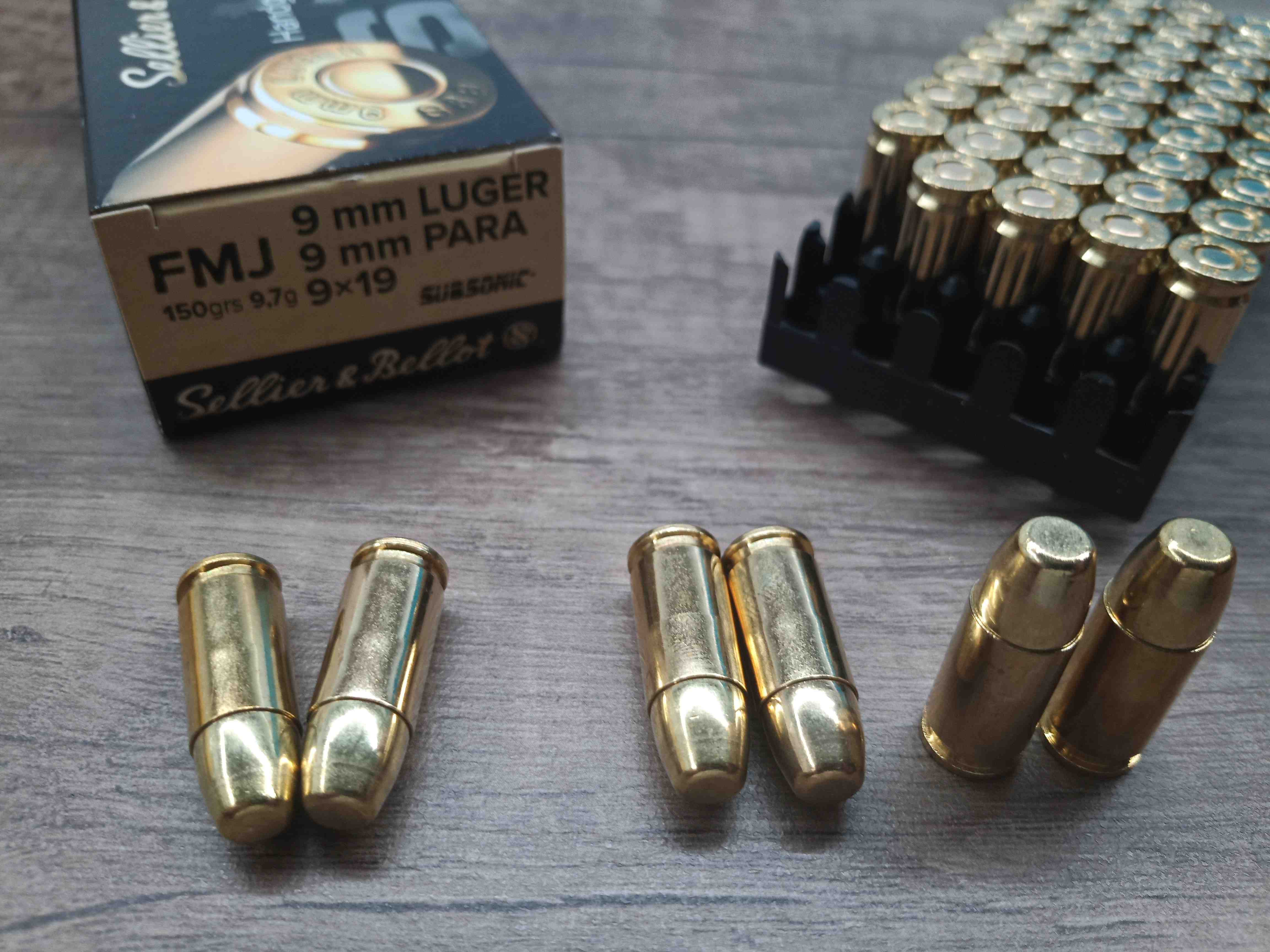 9mm Luger SB FMJ 9,7g SUBSONIC