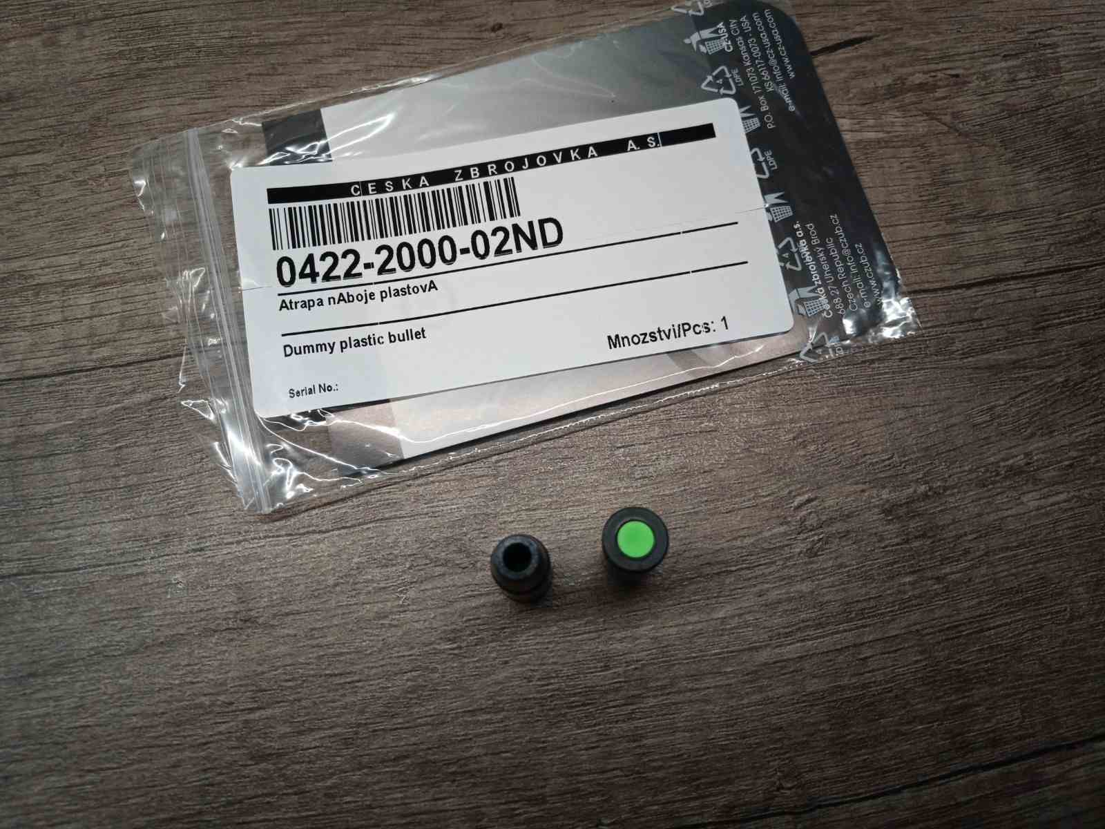 Školní maketa, vybíjecí náboj 9mm luger CZUB