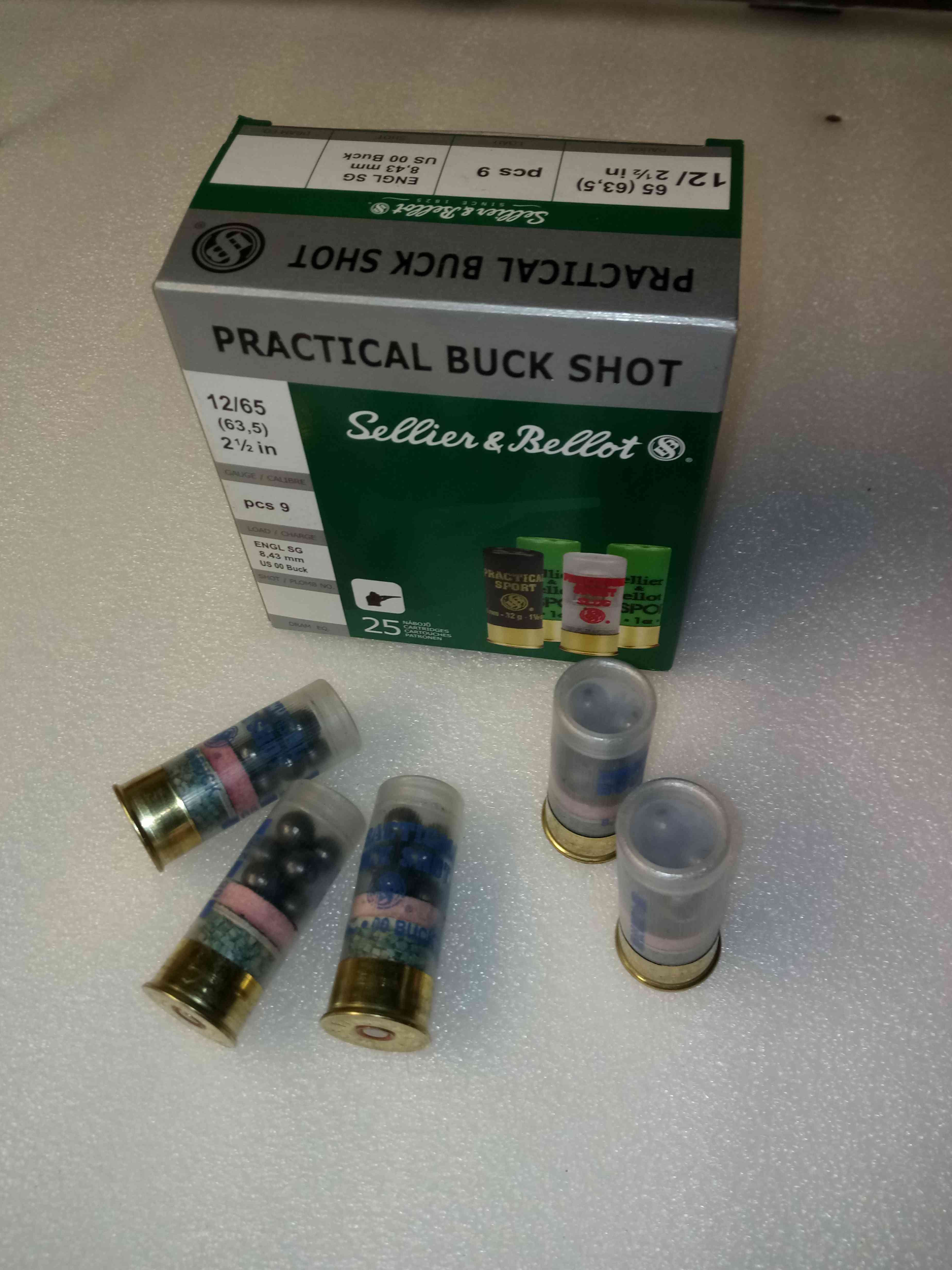 Náboj 12/63,5 PRACTICAL BUCK SHOT