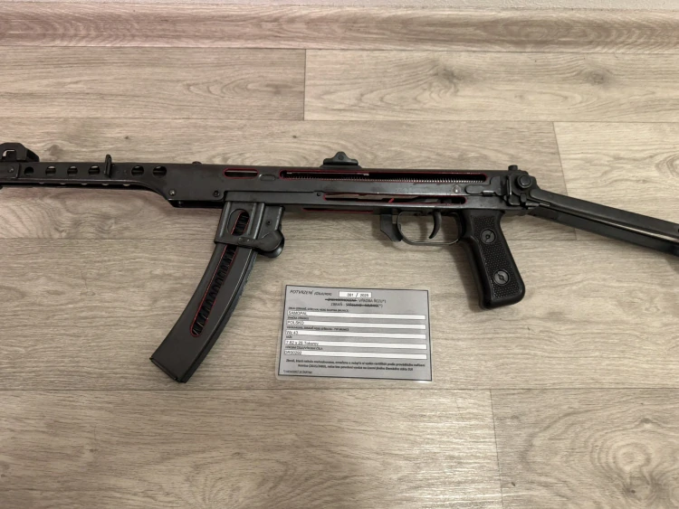 Samopal PPS43, PPS-43, Sudájev, výukový řez zbraně, školní řez