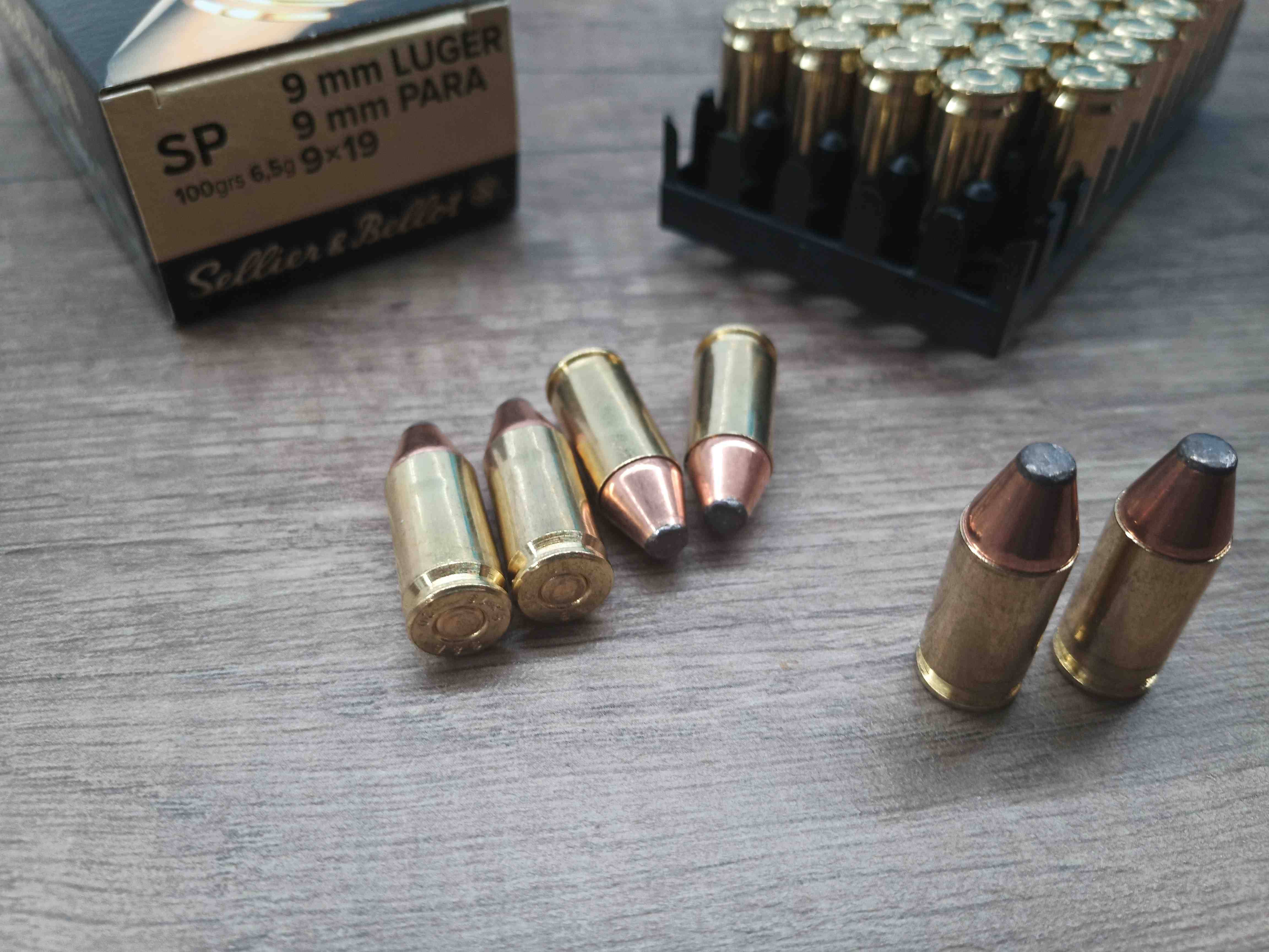 Náboj 9mm LUGER / 9 mm PARA / 9 × 19 SP 6,5g
