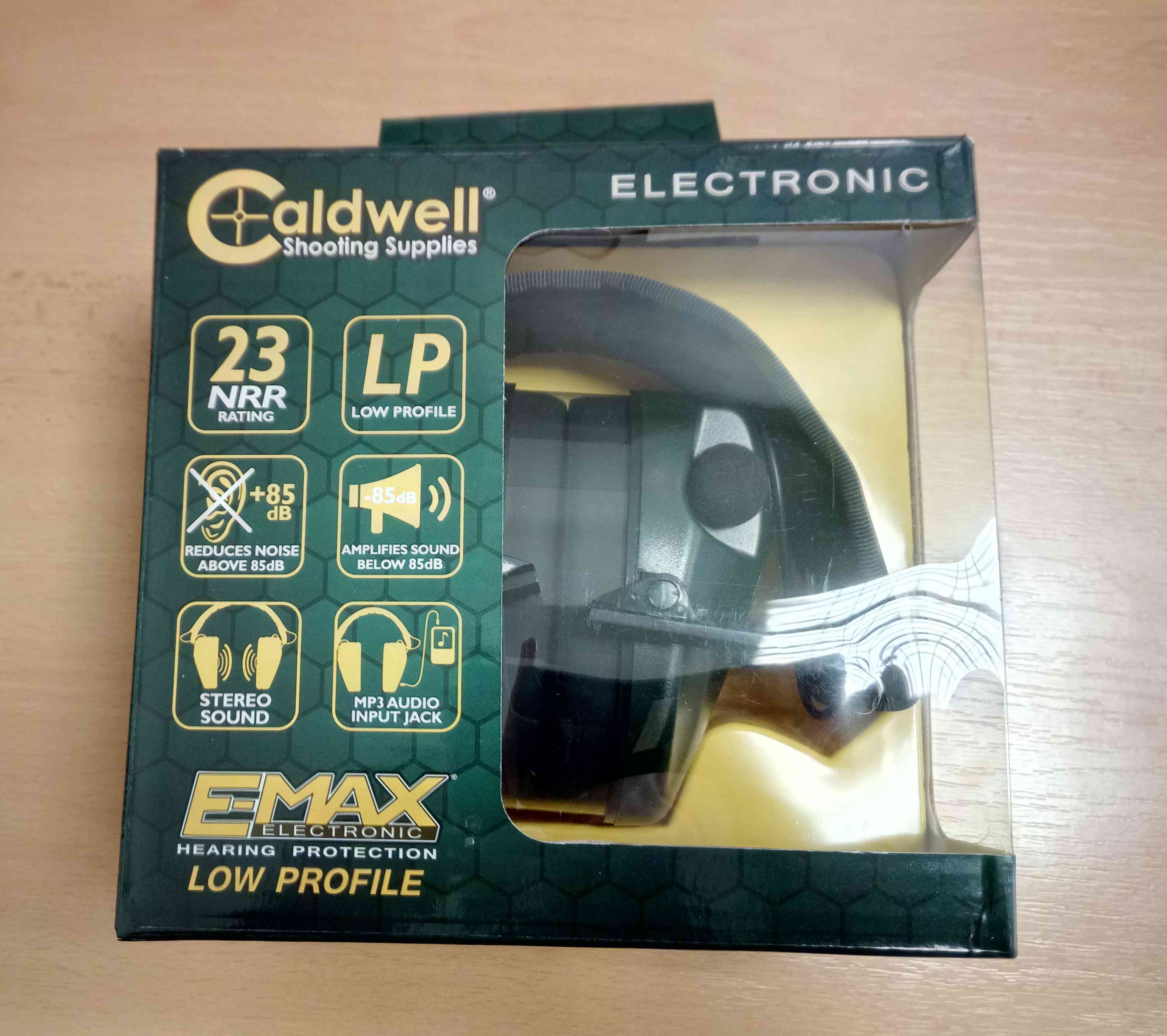 SLUCHÁTKA CALDWELL E-MAX STEREO LOW PROFILE Elektronická